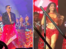Akshay Kumar wears ghagra as he performs with Nora Fatehi at The Entertainers show in Atlanta