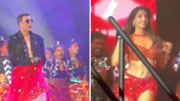 Akshay Kumar wears ghagra as he performs with Nora Fatehi at The Entertainers show in Atlanta