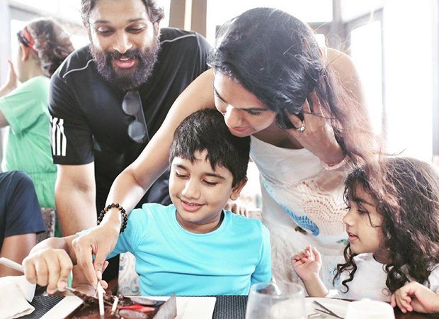 Allu Arjun gives a peek into his “sweet break” with family in Rajasthan; see pic featuring wife Sneha Reddy with kids : Bollywood News