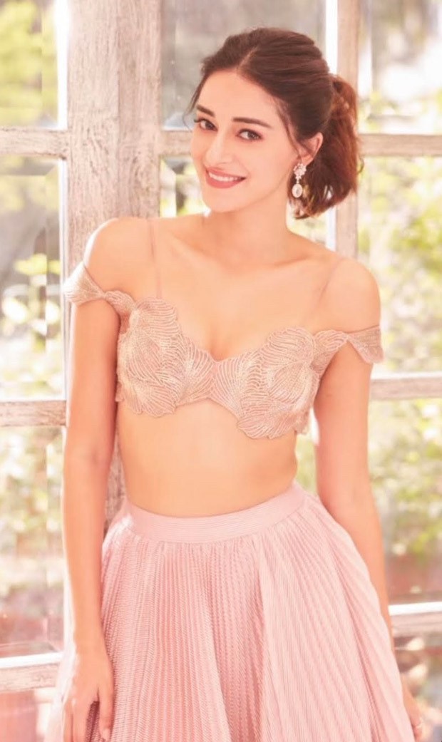 Ananya Panday is straight out of a dream in a summery pastel pink Lehenga by Amit Aggarwal 