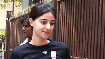 Ananya Panday poses for a selfie with fans