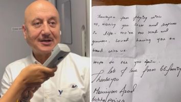 Anupam Kher honoured by IndiGo flight crew; says, “I am deeply touched by your kind gesture”
