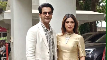 Bhumi Pednekar & Rajkummar Rao poses together for paps