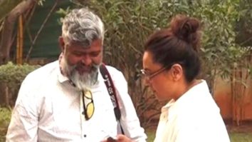 Birthday girl! Rani Mukerji celebrates her birthday cutting cake with paps