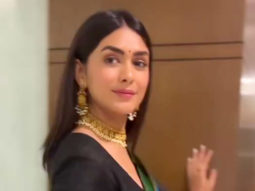 Can it get anymore graceful than this? Mrunal Thakur in a black saree