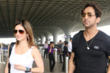 Cuties Sussanne Khan and Arslan Goni clicked together at the airport