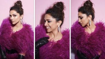 Deepika Padukone goes all out with feathers in a purple feather dress by Naeem Khan for Oscars after party