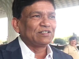 Film producer Jayantilal Gada poses for paps at the airport