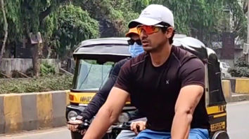 Hrithik Roshan spotted cycling on the city streets