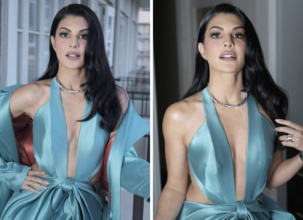 Jacqueline Fernandez packs the drama and glamour in a backless blue gown with plunging neckline as she attends Annual Los Angeles Italia Festival : Bollywood News