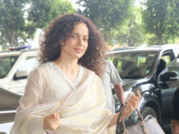 Kangana Ranaut’s fun banter with paps at the airport
