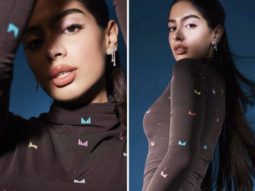 Khushi Kapoor’s brown bodycon dress by Manish Malhotra lends a stylish touch to date night outfit