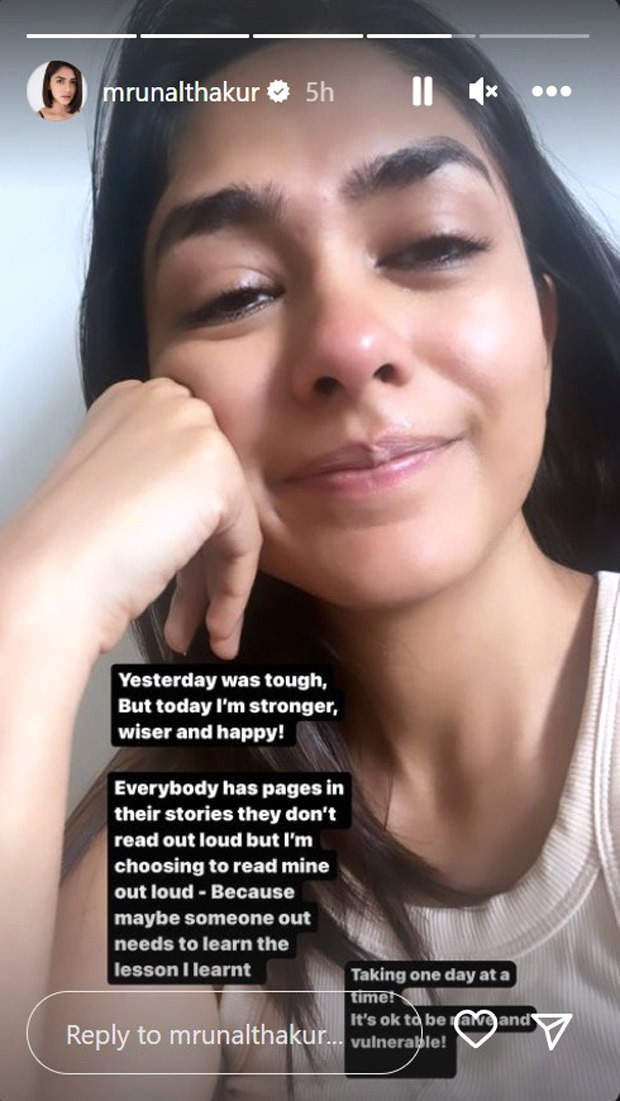 Mrunal Thakur finally opens up on why she had shared a crying photo of herself; say, “There are a lot of problems that the actor or the personality faces”