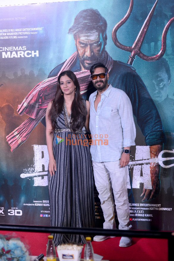 Photos: Ajay Devgn and Tabu snapped promoting Bholaa in Delhi