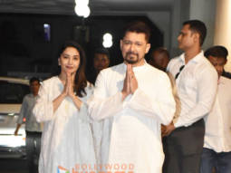 Photos: Celebs attend the prayer meet for Madhuri Dixit’s mother Snehlata Dixitmain