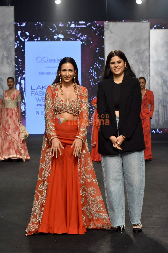 Photos: Malaika Arora walks the ramp for designer Bhumika Sharma at Lakme Fashion Week 2023