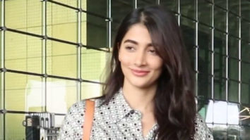 Pooja Hegde gets clicked as she leaves for Hyderabad