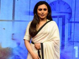 Rani Mukerji poses for paps dressed in a saree