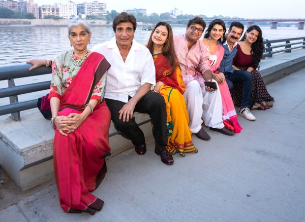 Ratna Pathak Shah, Raj Babbar and cast of Happy Family: Conditions Apply visit Ahmedabad; say, "Maja Aavi Gayo"