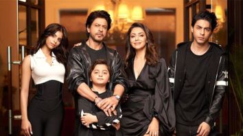 Shah Rukh Khan fans get a special treat from Gauri Khan as the family poses for a perfect picture with the kids