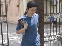 Shanaya Kapoor flaunts her natural skin as she gets clicked