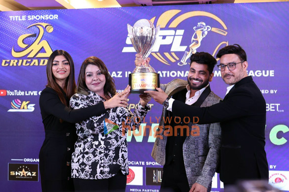 Snapped: Shiv Thakare, Akanksha Puri and others at launch of Naghma Khan’s Shaaz International Premiere League – Season 1