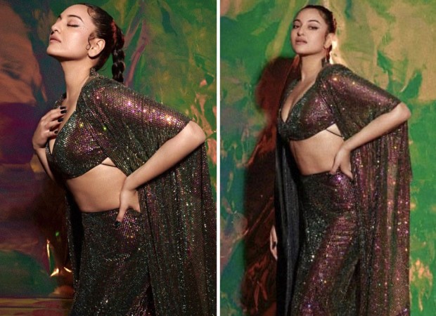 Sonakshi Sinha Black Leaf Co-ord Set