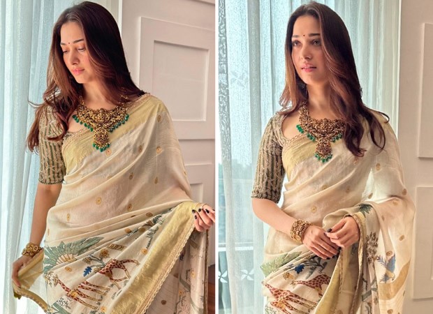 Tamannaah Bhatia’s Archana Jaju kalamkari saree, which costs Rs. 1,18,999, is exquisite from all sides : Bollywood News