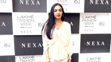 Tanisha Santoshi rocks an all white outfit at Lakme Fashion week