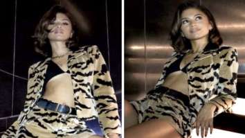 Zendaya in a skimpy animal print co-ord at Louis Vuitton’s star-studded Paris Fashion Week show deserves every ounce of attention