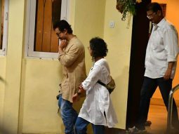 Aamir Khan & Kiran Rao arrive at YRF to pay their respects for Pamela Chopra