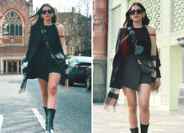 Alaya F takes over London’s streets in style, poses in pinstriped skorts, blazer and 1.6 Lakh Louis Vuitton cross-body bag : Bollywood News