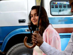 Alia Bhatt spotted outside her vanity van in comfy outfits