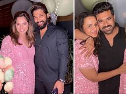 Allu Arjun attends Ram Charan and Upasana Kamineni Konidela’s baby shower celebrations in Hyderabad