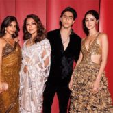 Ananya Panday poses with Shah Rukh Khan’s family including Aryan Khan and Suhana Khan