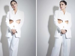 Bhumi Pednekar elevates power dressing to ultra-glam heights in a bold cut-out white pantsuit