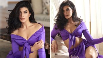 Jacqueline Fernandez brings a much-needed splash of colour to her summer days in a vibrant purple co-ords