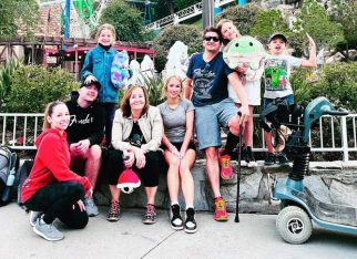 Jeremy Renner enjoys family fun day at theme park on a motorized scooter amid recovery from snowplow accident; see photo