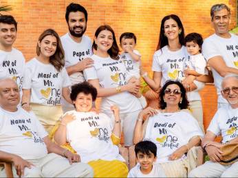 Kajal Aggarwal poses with ‘La Familia’ in matching tees as she rings in her son Neil’s first birthday Kajal Aggarwal poses with ‘La Familia’ in matching tees as she rings in her son Neil’s first birthday