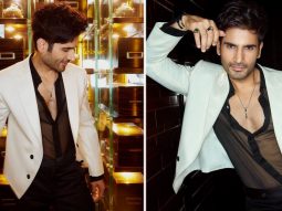 Karan Tacker turns up the heat at GQ Awards, strutting in style with a sheer black shirt and a suave white blazer designed by Kushal Shah