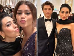 Karisma Kapoor strikes a pose with Spider-Man couple Tom Holland and Zendaya at Nita Ambani’s NMACC grand launch, see photos