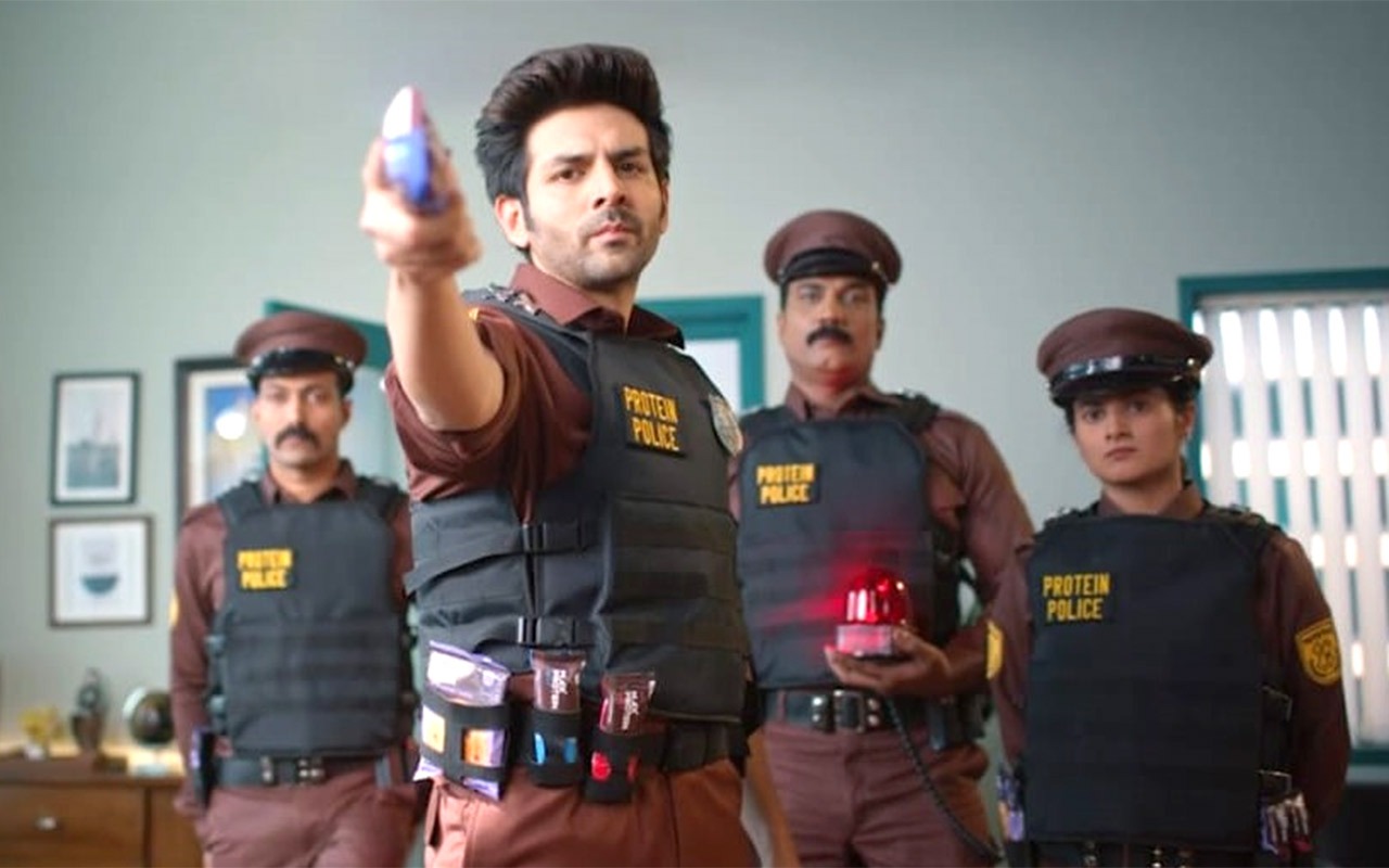 Kartik Aaryan features in the 'Protein Police' commercial for Max Protein