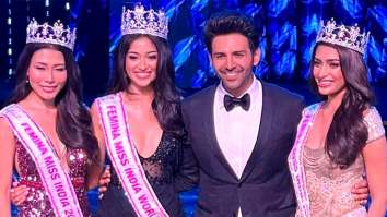 Kartik Aaryan is honored to be in the ‘beautiful company’ of Miss India stars Nandini Gupta, Shreya Poonja, and Strela Luwang; see pic
