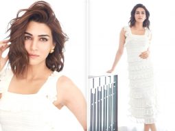 Kriti Sanon in a white frill midi dress worth Rs. 68,000 is radiating summer vibes
