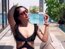 Kritika Kamra enjoys a nice swim as the city temperature soars