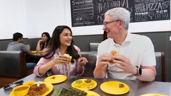 Madhuri Dixit introduces Tim Cook to Mumbai’s Vada Pav; “It was delicious,” says the Apple CEO