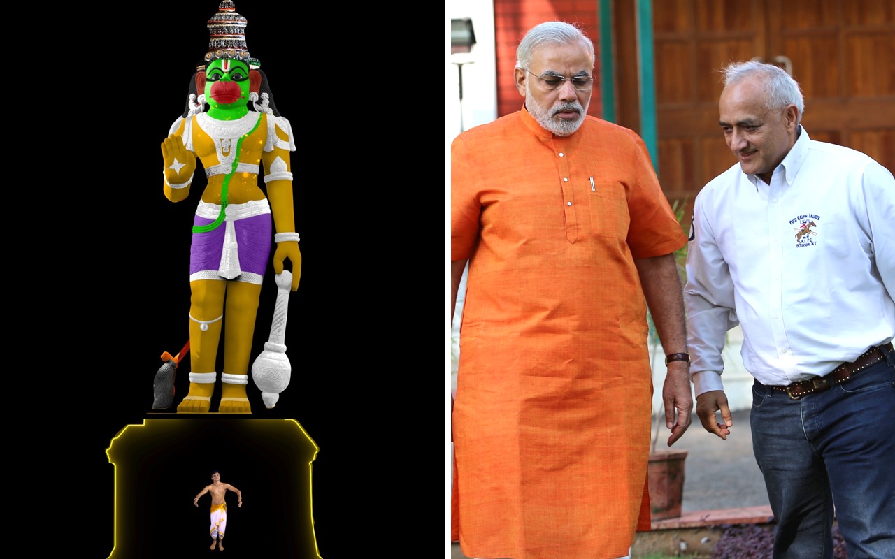 Mani Shankar’s 55-foot holographic Hanuman statue inaugurated by Prime Minister Narendra Modi in Hyderabad : Bollywood News – Bollywood Hungama