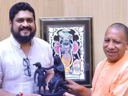 Adipurush director Om Raut meets UP Chief Minister; gifts statue of iconic ruler Chhatrapati Shivaji Maharaj