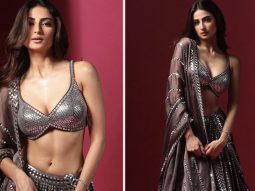 Palak Tiwari looks scintillating in multi-coloured sequin butterfly top and neon pants in latest photo-shoot