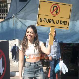 Photos: Alaya F snapped promoting her film U-Turn